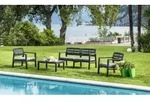 Outdoor-lounge-set Massa, Gartengarnitur Mit 2 Sesseln, 1 Sofa Und 1 Couchtisch,