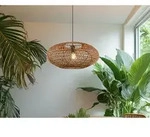Trio - Gro&szlig;e Pendelleuchte Hedda 1-flammig Korbgeflecht Aus Sisal, &Oslash; 52cm