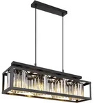 Kristall Pendelleuchte H&auml;ngelampe Wohnzimmer Modern H&auml;ngeleuchte Esstisch Schwarz 4