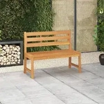Vidaxl - Gartenbank 114 Cm Massivholz Teak