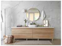 Mirrors And More - Wandspiegel britney mit Rahmen goldfarbig - großer...