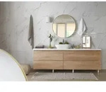 Mirrors And More - Wandspiegel Britney Mit Rahmen Goldfarbig - Gro&szlig;er Metallspiegel