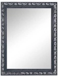 Mirrors And More - Barock Wandspiegel Tanja Mit Holzrahmen Schwarz-silber 55x70 Cm