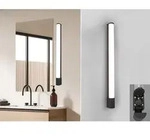 Trio - Led Bad Wandleuchte Piera Mit Steckdose Schwarz - Spiegelleuchte, Breite 79cm