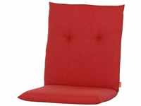 Mirach Sesselauflage 100 cm Dessin Uni rot, 100% Baumwolle