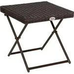 Beistelltisch Aus Polyrattan Klappbar Kaffeetisch Couchtisch Tablett Balkontisch