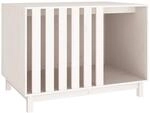 Vidaxl Dog House White 100x70x72 Cm Solid Wood Pine