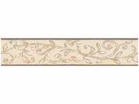 Bricoflor - Papier Tapetenbordüre für Küche Mediterrane Bordüre mit Ornament