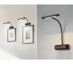 Flexible Led Bilderleuchte Curtis, Wandleuchte Mit Drehdimmer, Schwarz