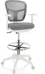 Arbeitsstuhl / Counterstuhl Top Work 108 W Netzstoff/stoff Grau Hjh Office