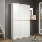 Nevada Kleiderschrank 6 T&uuml;ren, Wei&szlig;.
