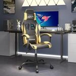 Gaming-stuhl Schwarz Und Golden Kunstleder Vidaxl