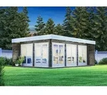 Alpholz Gardenlounge Viva B Gartenhaus Aus Holz In Pinie, Holzhaus Mit 70 Mm