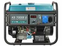 Ks 7000E g Hybrid Stromerzeuger 5500 Watt, dual fuel Benzin / lpg, E-Start, 1x16A