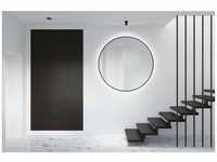 Black Oros Light Spiegel rund � 120 cm � runder Wandspiegel in matt schwarz -