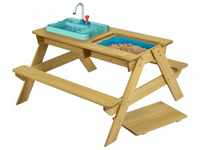 Tp Toys - Holz Spieltisch & Matschtisch Murmeltier inkl. Waschbecken und Sandkasten
