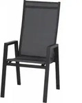 Savona High Back, M-anth Alu, Textilbezug Sil-sw
