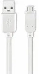 Usb 2.0 Hi-speed Anschlusskabel A/micro-b 95143, 1,8 M, Wei&szlig; - Goobay