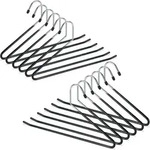 Hosenb&uuml;gel 12er Set, Rutschfest, Kleiderb&uuml;gel F&uuml;r Hosen, Gummiert Aus Metall,