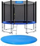 Trampolin &Oslash; 244/305/366/426 Cm Komplettset Inkl. Sicherheitsnetz, Leiter,