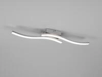 Reality Leuchten - Led Deckenleuchte Route 2 Flammig Metall Silber Neutralwei&szlig;,