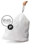 Simplehuman - M&uuml;lleimerbeutel 50-60 L, Typ P, 60 Stk. Cw0263