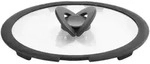 Lagostina Ingenio 010244060126 Deckel Rund Schwarz, Transparent