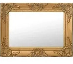 Wandspiegel Im Barock-stil 60x40 Cm Golden Vidaxl
