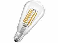 Led Stromsparlampe, Filament Edison mit E27 Sockel, Warmweiß (3000K), 4 Watt,
