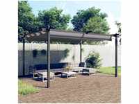 Pavillon Familienzelt mit Ausziehbarem Dach 4x3 m Anthrazit vidaXL