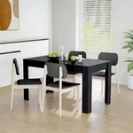 Esstisch Schwarz 140x74,5x76 Cm Holzwerkstoff - Vidaxl