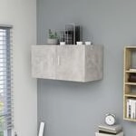 Wandschrank Betongrau 80 X 39 X 40 Cm Holzwerkstoff Vidaxl