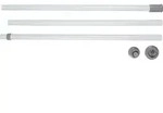 Hauptstange Herkules 165-300 Cm, 165-300 Cm, Wei&szlig;, Stahl Wei&szlig;, Kunststoff (abs)