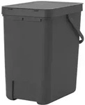 Brabantia 129940 Eimer, Kunststoff, Grau, 25l