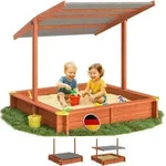 Spielwerk - Sandkasten Verschiedene Gr&ouml;&szlig;en Sonnendach Uv-schutz 50+ Sandbox