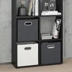 Vicco - Raumteiler Scutum, Schwarz, 143 X 72 Cm