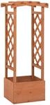 Pflanzkasten Mit Spalier 49x39x117 Cm Tannenholz Vidaxl
