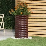 Pflanzk&uuml;bel Verzinkter Stahl 40x40x68 Cm Braun Vidaxl