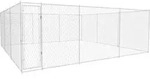 Outdoor-hundezwinger Verzinkter Stahl 570x570x185 Cm Vidaxl