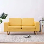 Vidaxl - 2-sitzer-sofa Stoff Gelb