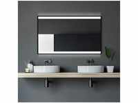 Talos - Black Shine Badspiegel 120 x 70 cm - Badezimmerspiegel mit led Beleuchtung in