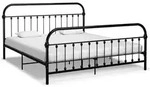 Bettgestell Schwarz Metall 180&times;200 Cm Vidaxl