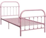 Bettgestell Rosa Metall 100 &times; 200 Cm Vidaxl