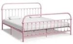 Bettgestell Rosa Metall 180x200 Cm Vidaxl