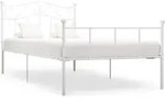 Bettgestell Wei&szlig; Metall 100&times;200 Cm Vidaxl