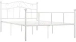 Bettgestell Wei&szlig; Metall 120x200 Cm Vidaxl