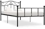 Bettgestell Schwarz Metall 100 &times; 200 Cm Vidaxl
