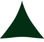Vidaxl Sunshade Sail Oxford Fabric Triangular 4,5x4,5x4,5 M Dark Green