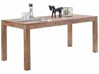 Esstisch Massivholz Akazie 120 x 60 x 76 cm Esszimmer-Tisch Design Küchentisch
