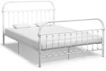 Bettgestell Wei&szlig; Metall 160&times;200 Cm Vidaxl